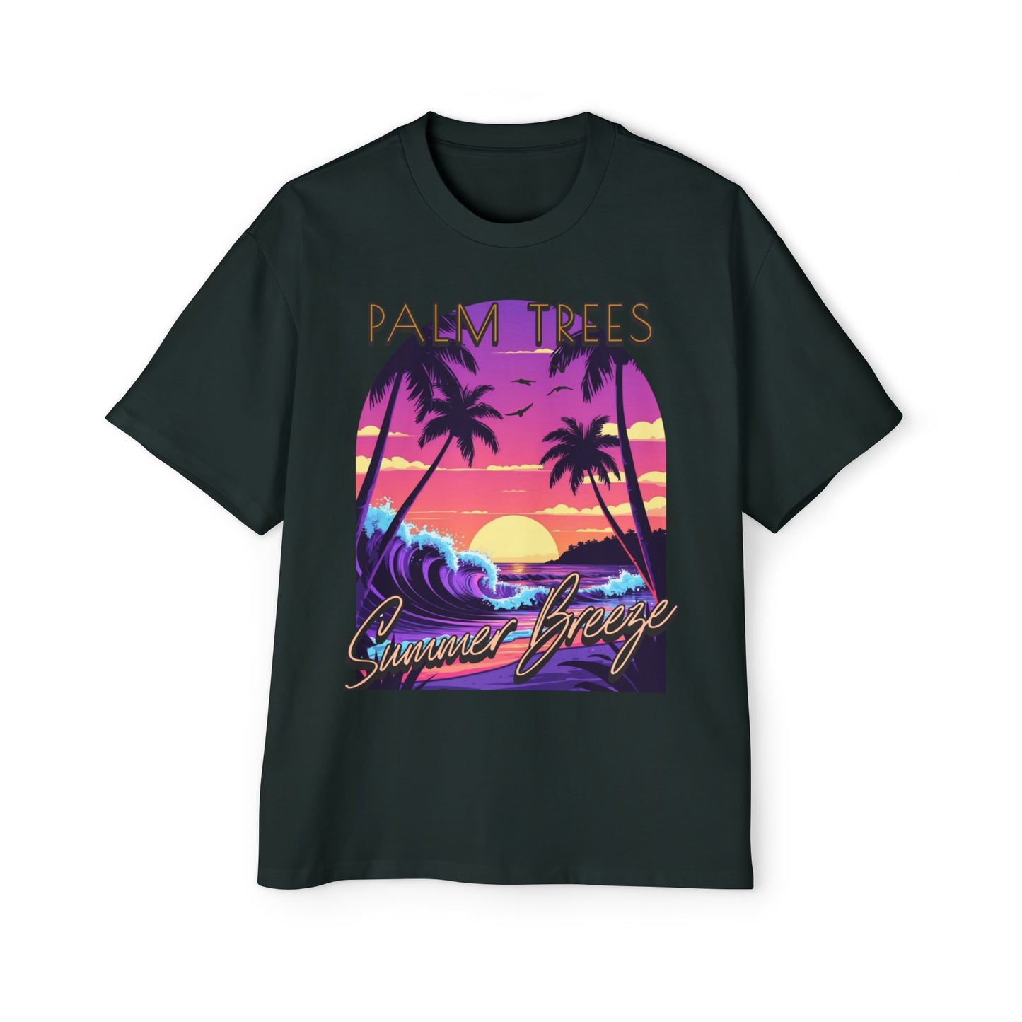 Palm Trees - Men's Graphic Oversized Tee