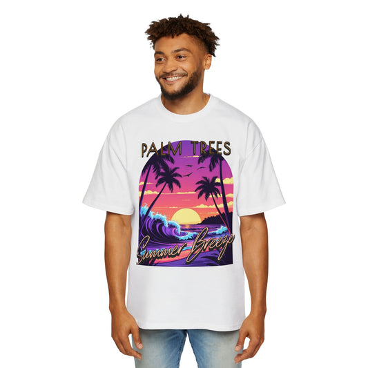 Palm Trees - Men's Graphic Oversized Tee