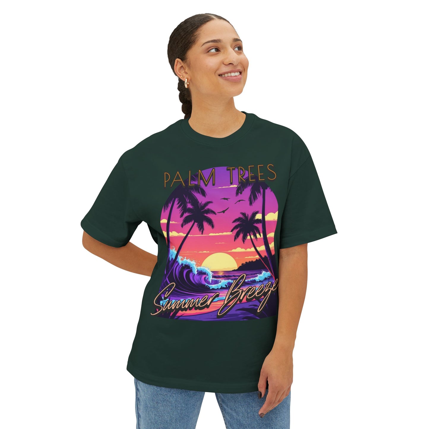 Palm Trees - Women's Oversized Tee