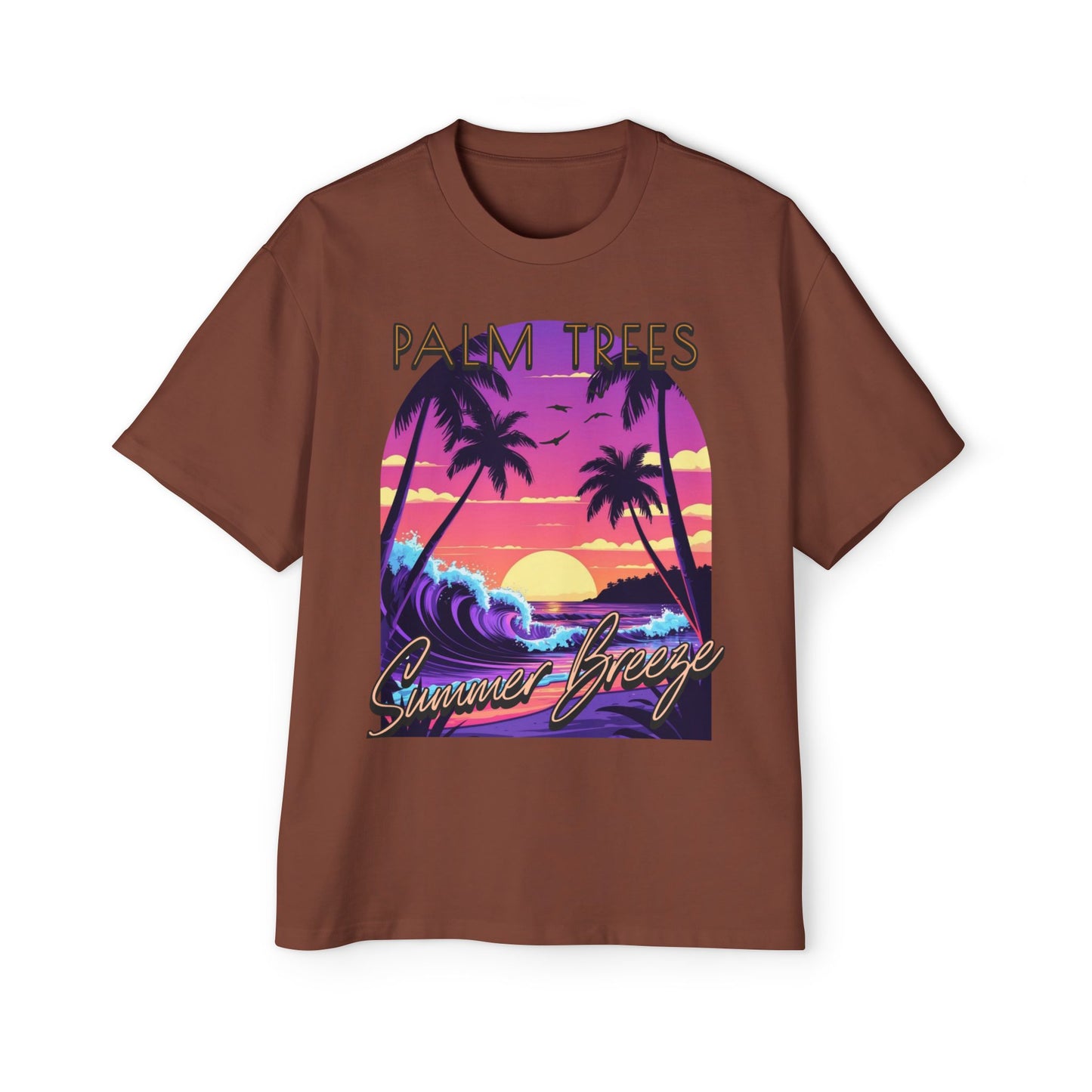 Palm Trees - Men's Graphic Oversized Tee