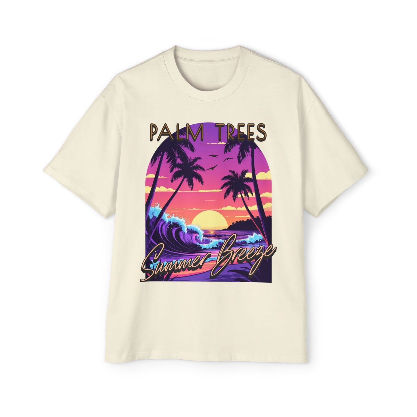 Palm Trees - Men's Graphic Oversized Tee
