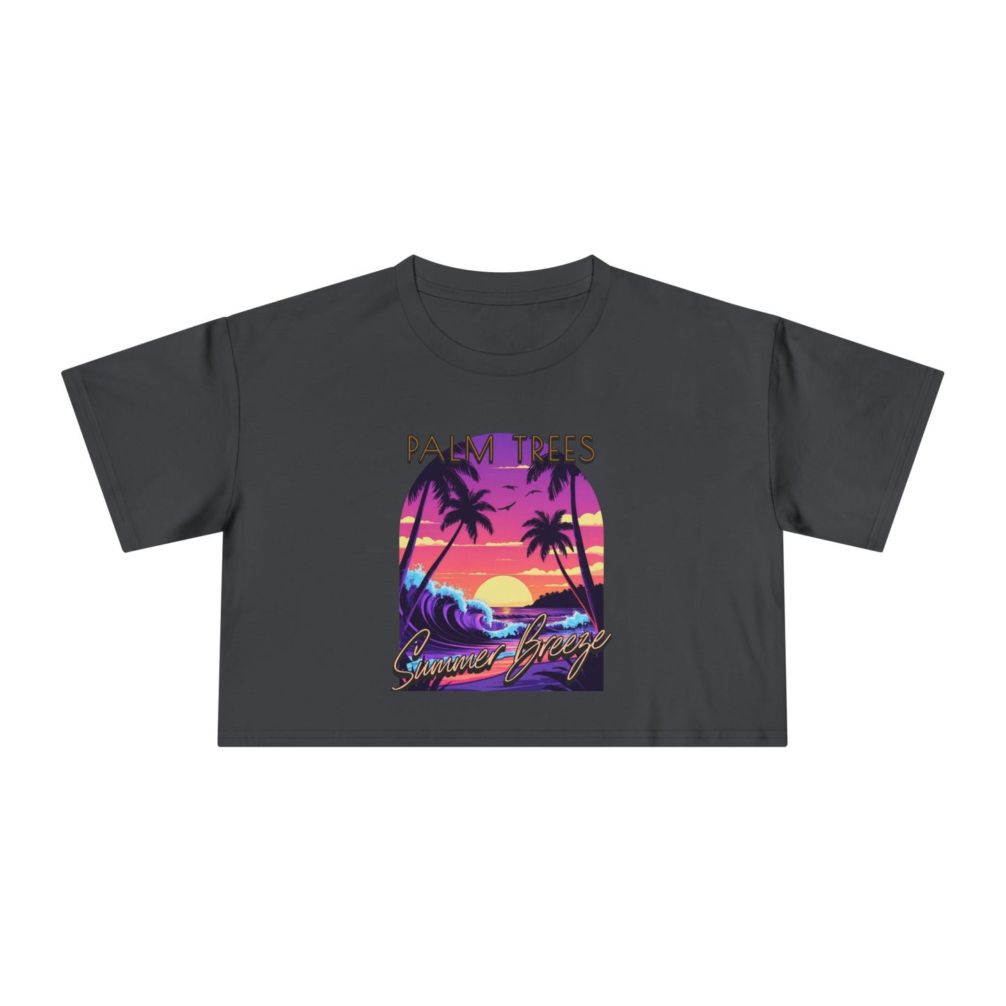 Palm Trees - Women's Crop Tee