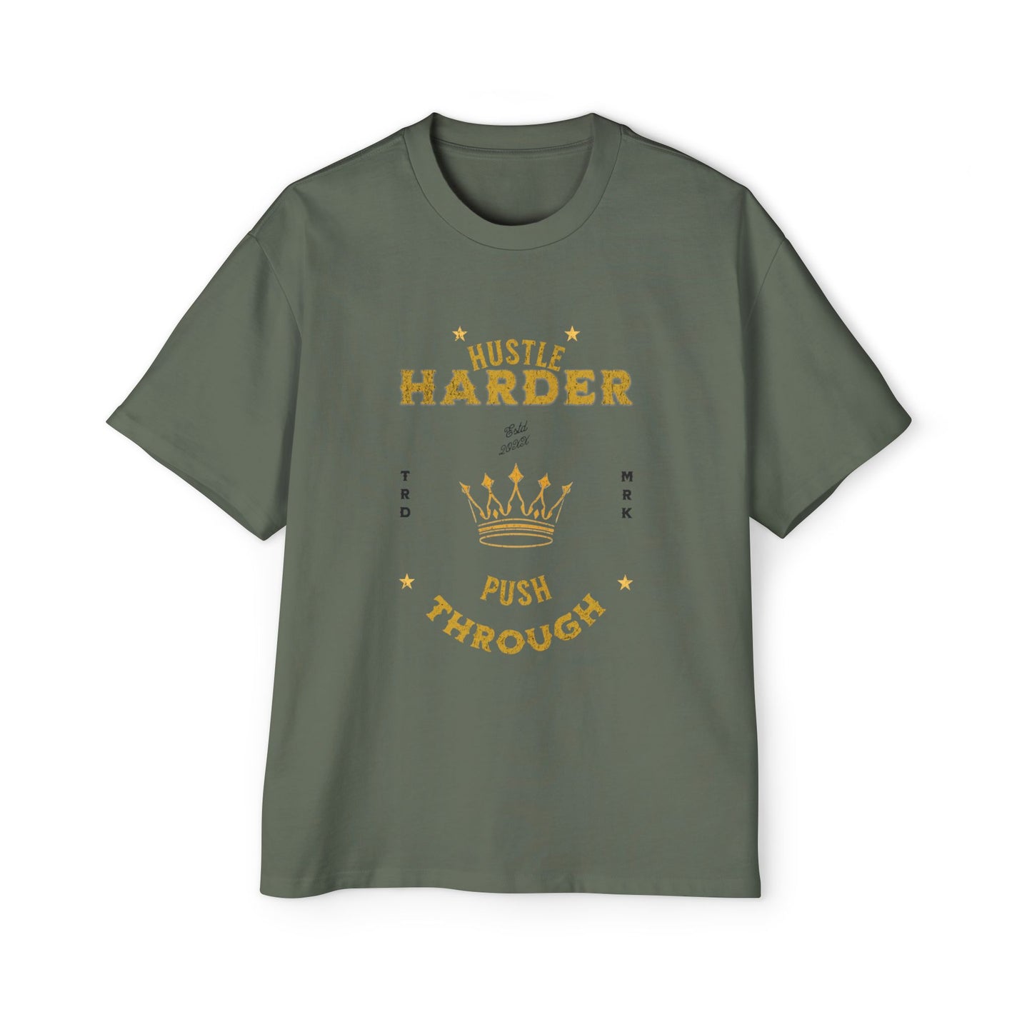 Hustle Harder - Men's Oversized Tee
