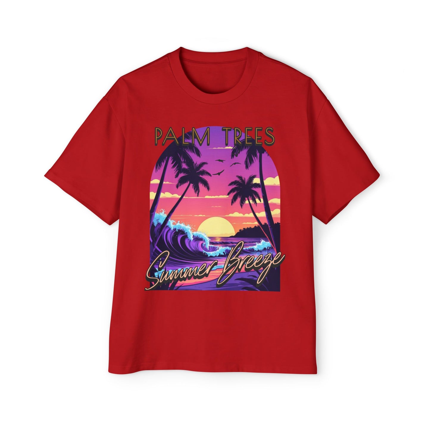 Palm Trees - Men's Graphic Oversized Tee