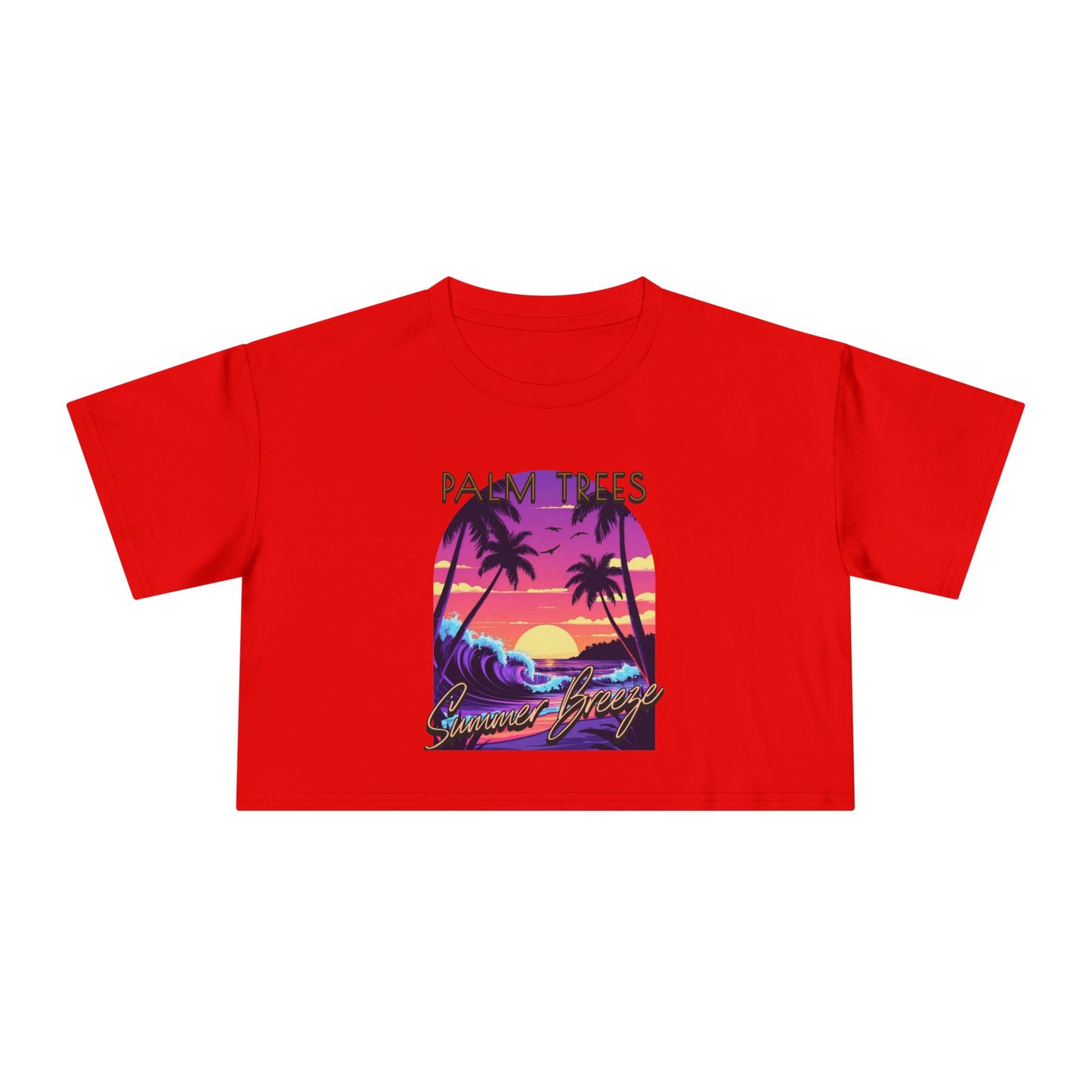Palm Trees - Women's Crop Tee