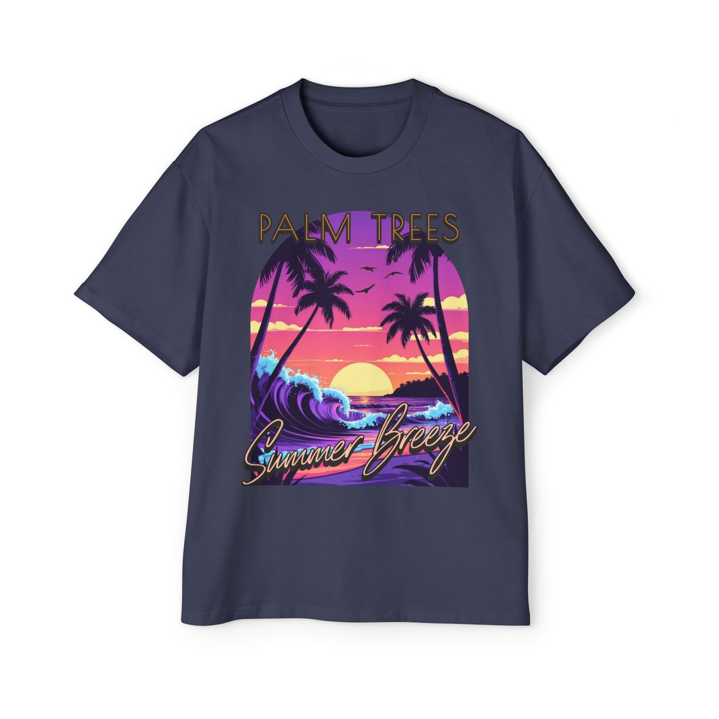 Palm Trees - Men's Graphic Oversized Tee