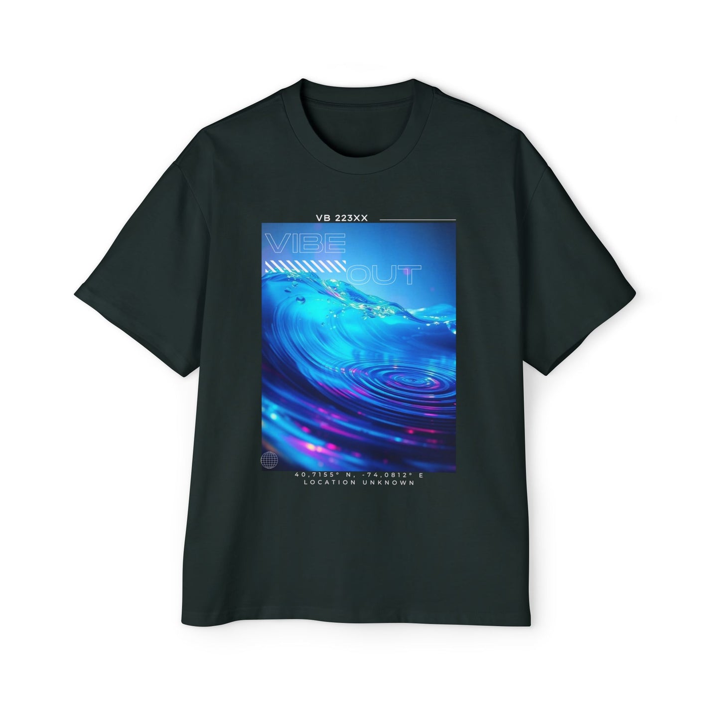 Vibe Out - Men's Graphic Oversized Tee