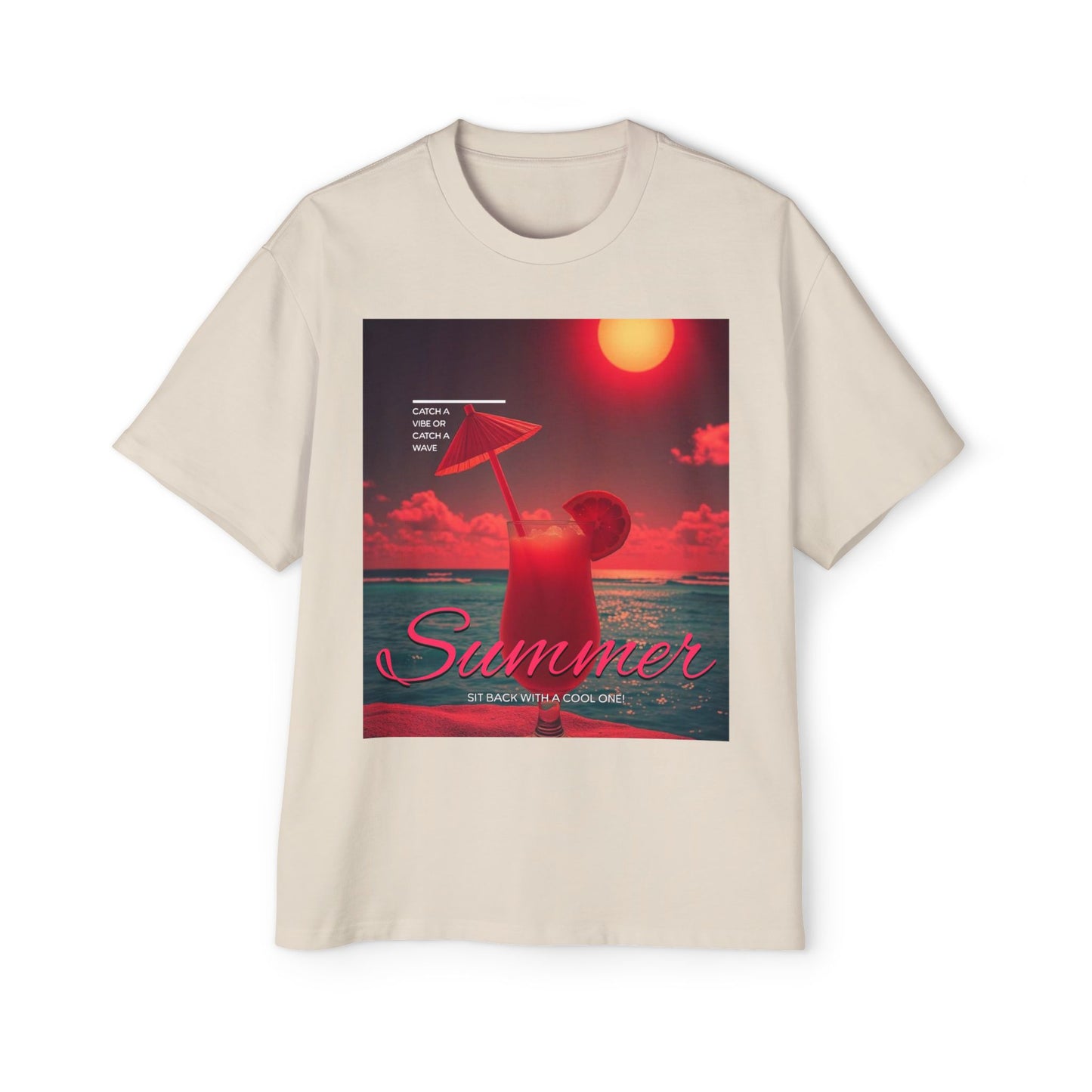 Summer Vibes - Men's Graphic Oversized Tee