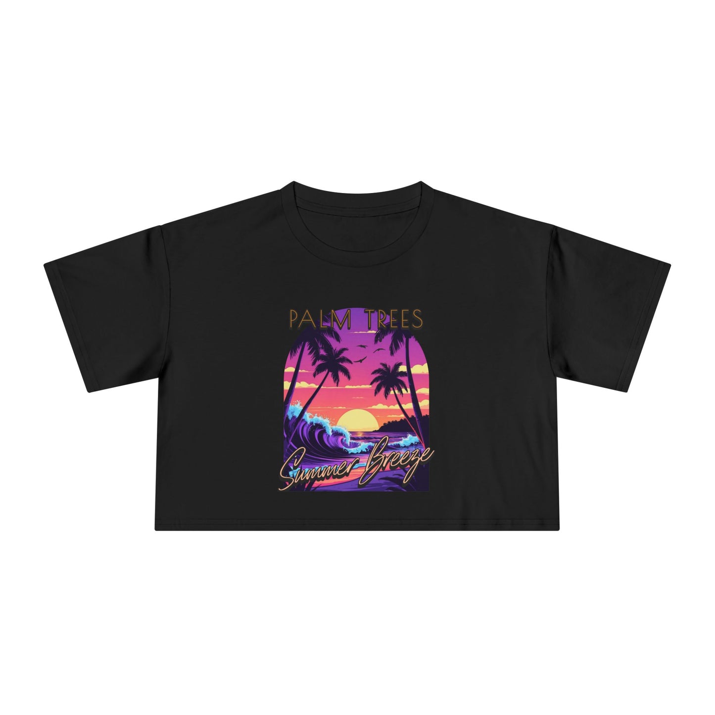 Palm Trees - Women's Crop Tee