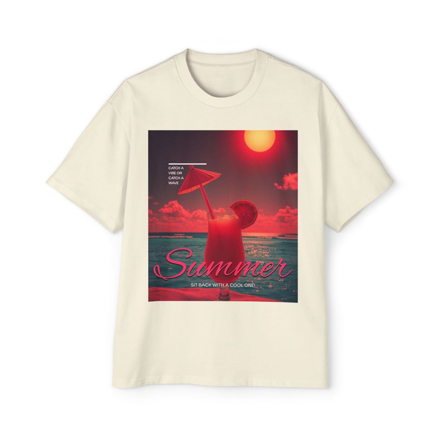 Summer Vibes - Men's Graphic Oversized Tee