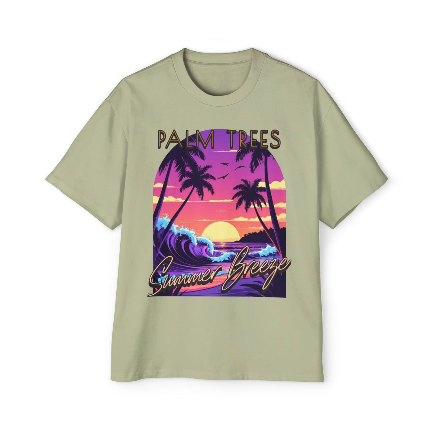Palm Trees - Men's Graphic Oversized Tee