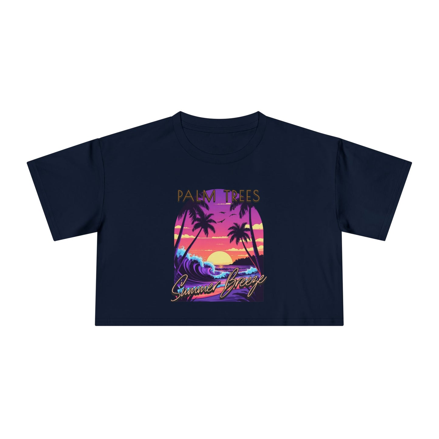 Palm Trees - Women's Crop Tee