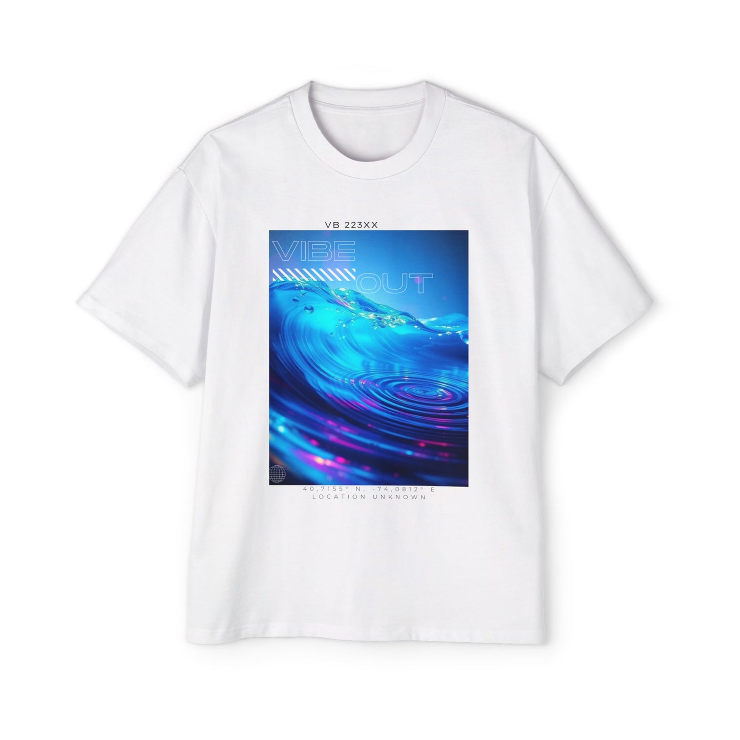 Vibe Out - Men's Graphic Oversized Tee