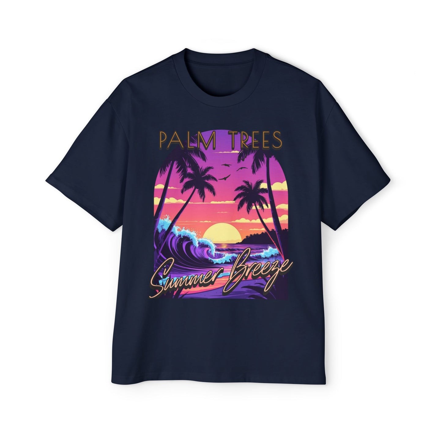 Palm Trees - Men's Graphic Oversized Tee