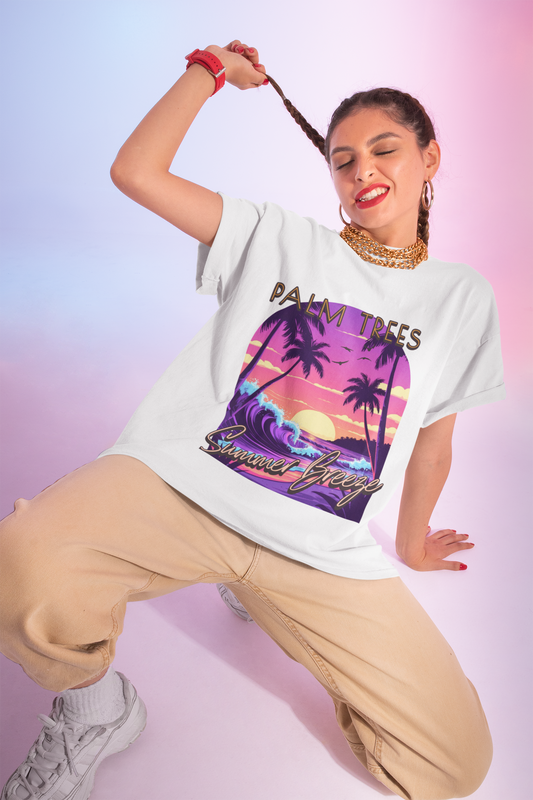 Palm Trees - Women's Oversized Tee