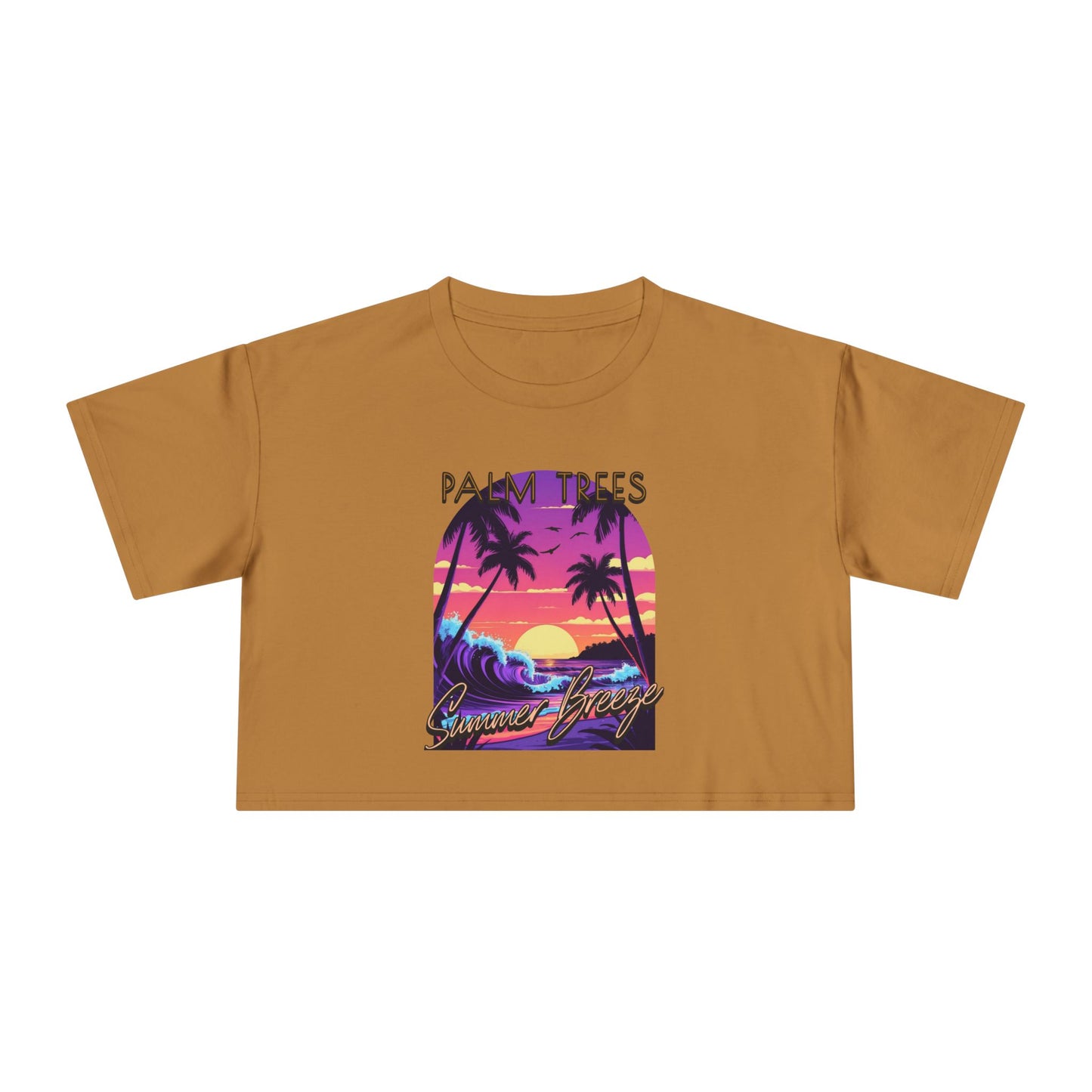 Palm Trees - Women's Crop Tee