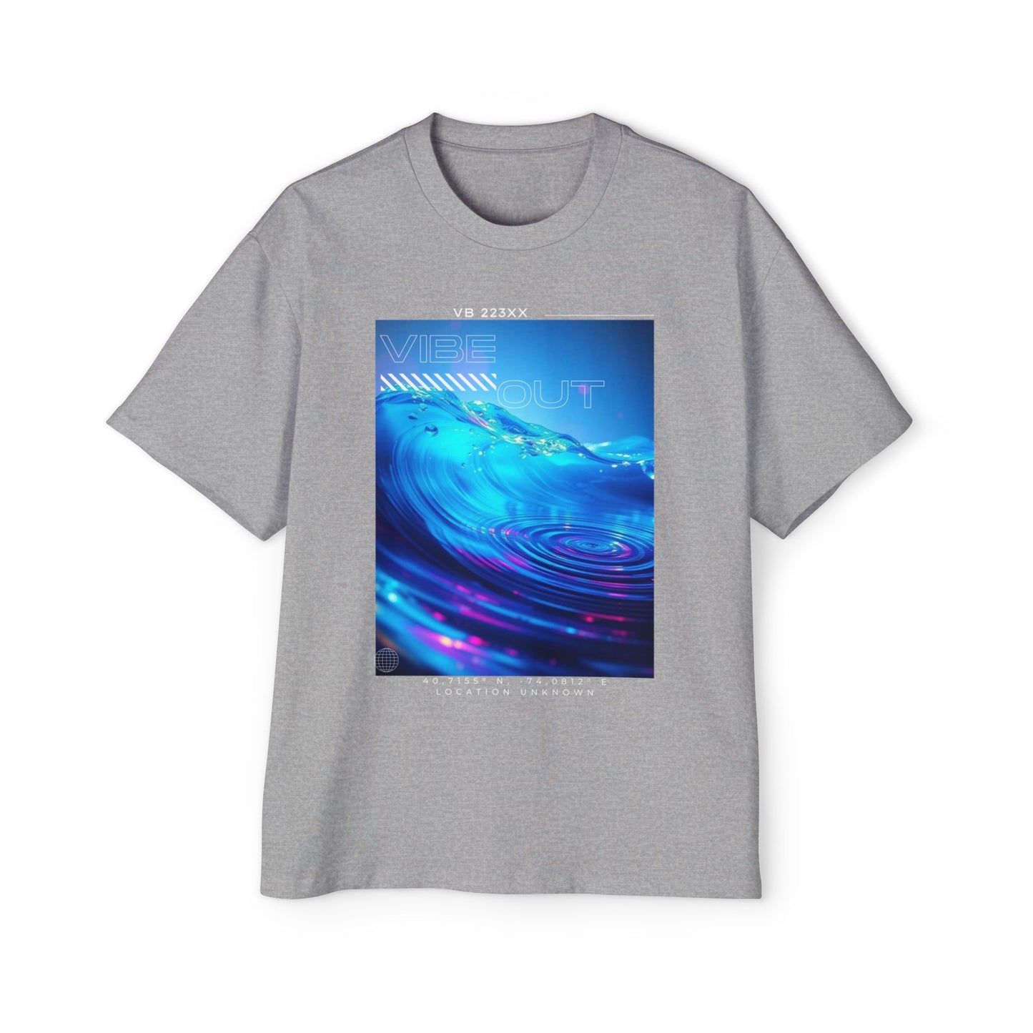 Vibe Out - Men's Graphic Oversized Tee