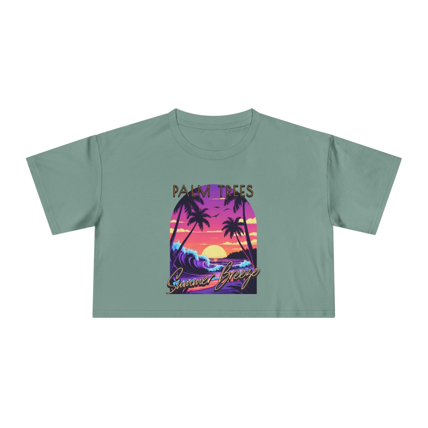 Palm Trees - Women's Crop Tee