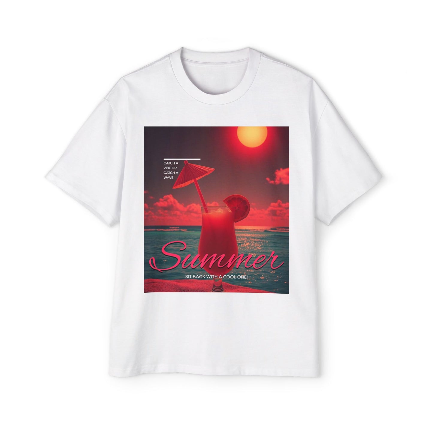 Summer Vibes - Men's Graphic Oversized Tee