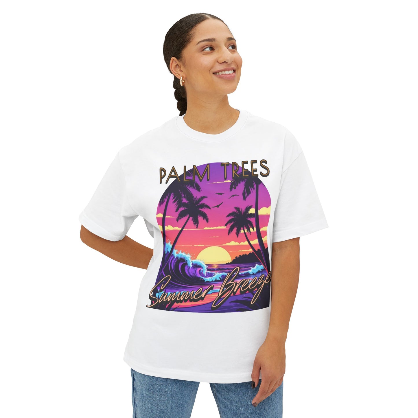 Palm Trees - Women's Oversized Tee