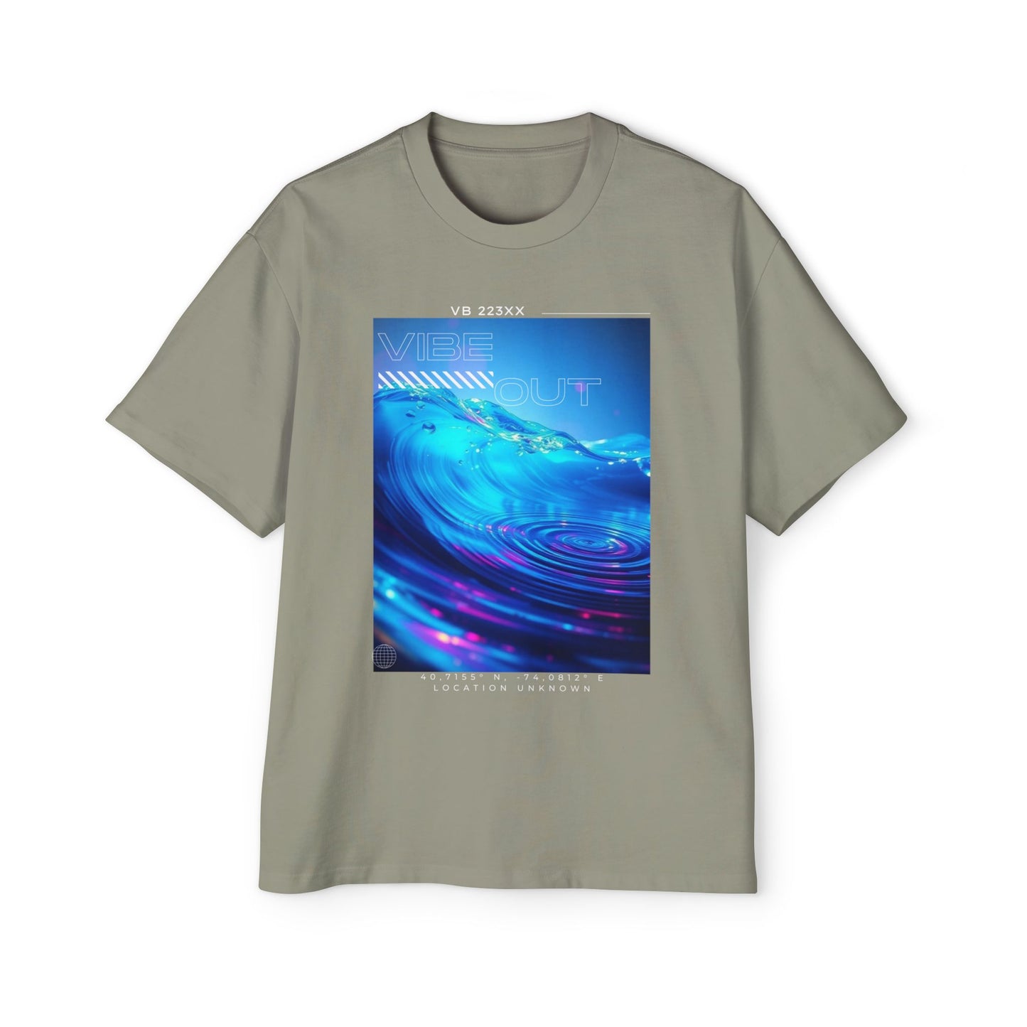 Vibe Out - Men's Graphic Oversized Tee