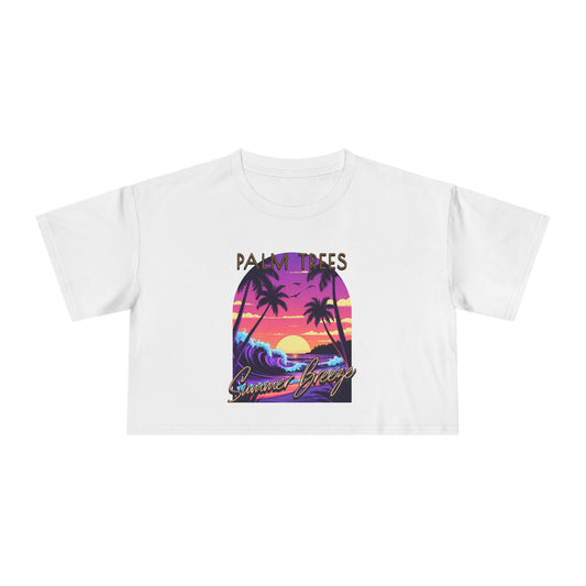 Palm Trees - Women's Crop Tee