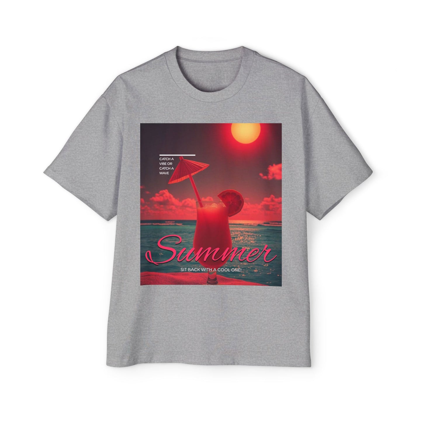 Summer Vibes - Men's Graphic Oversized Tee