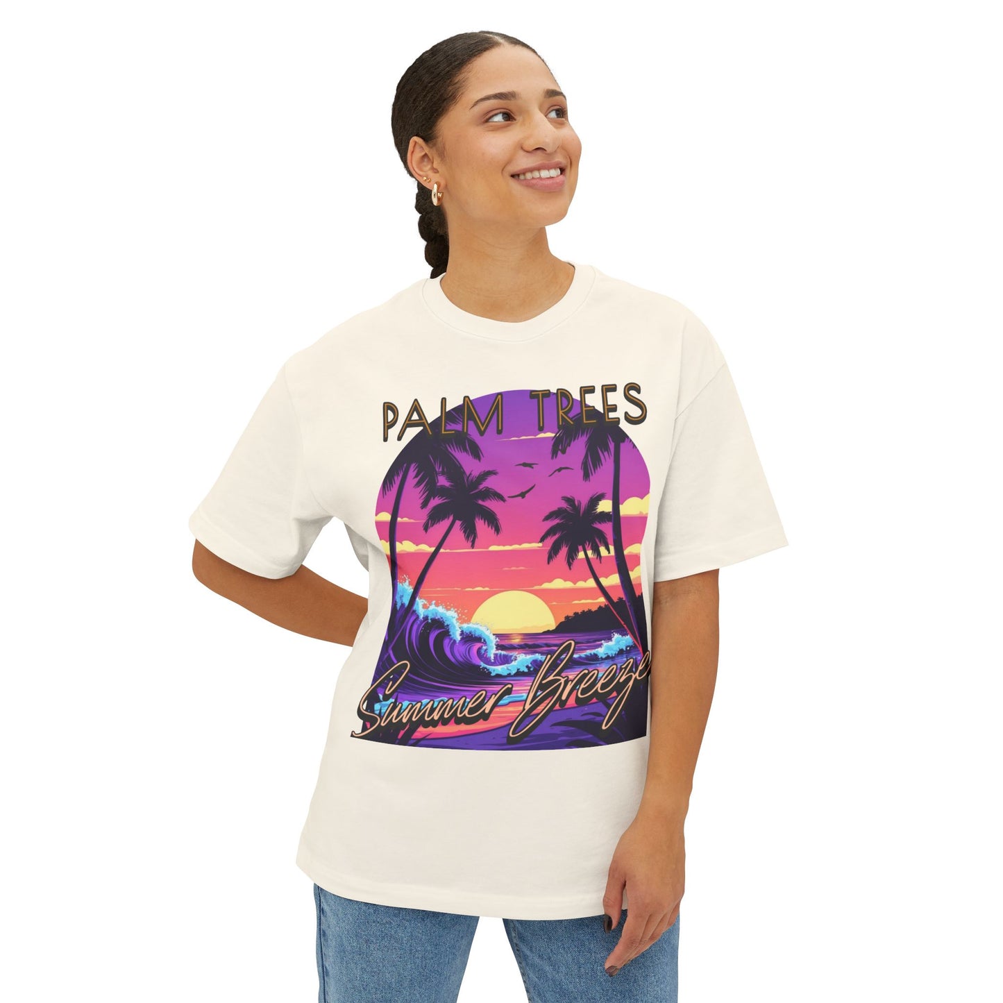 Palm Trees - Women's Oversized Tee
