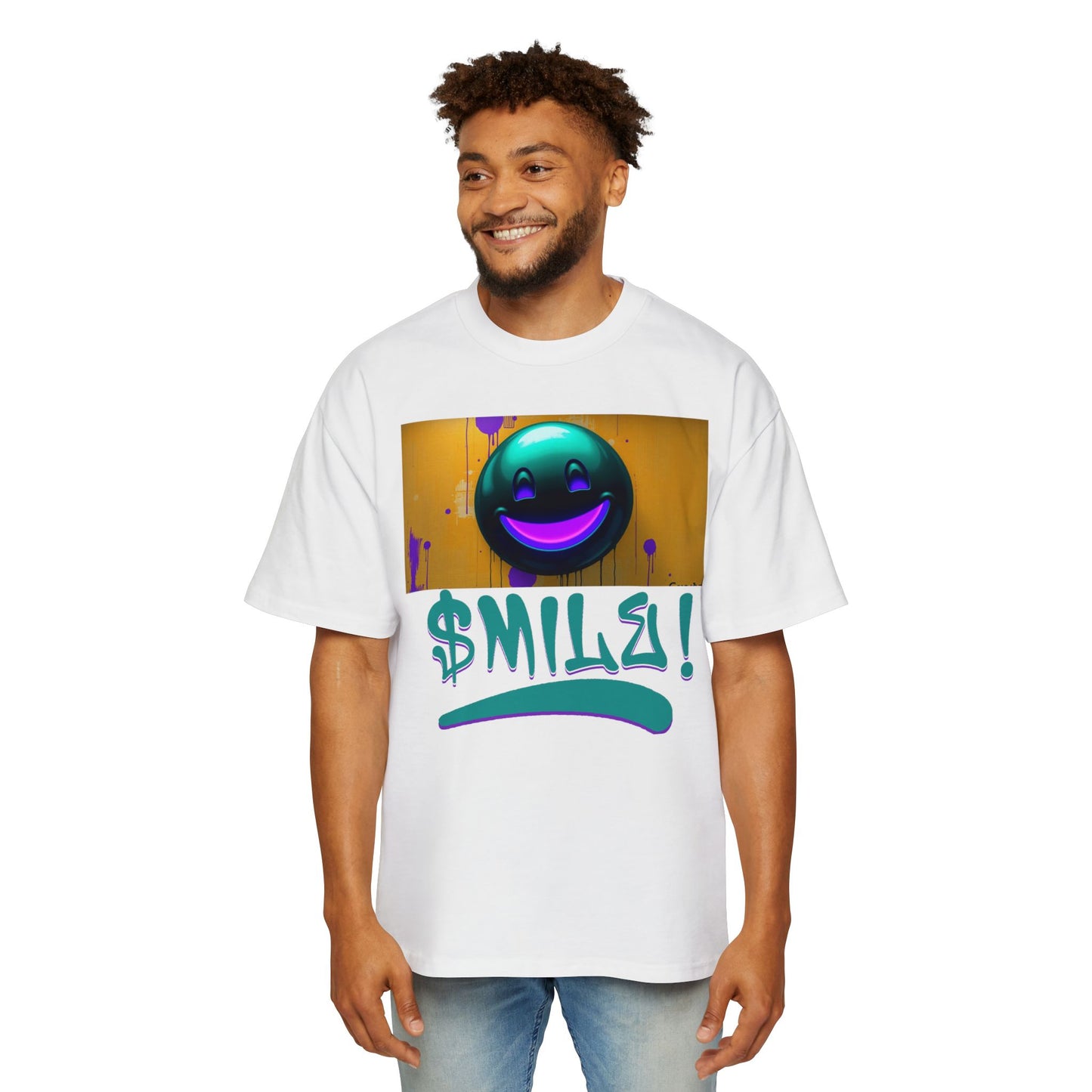 SMILE - Men's Oversized Tee