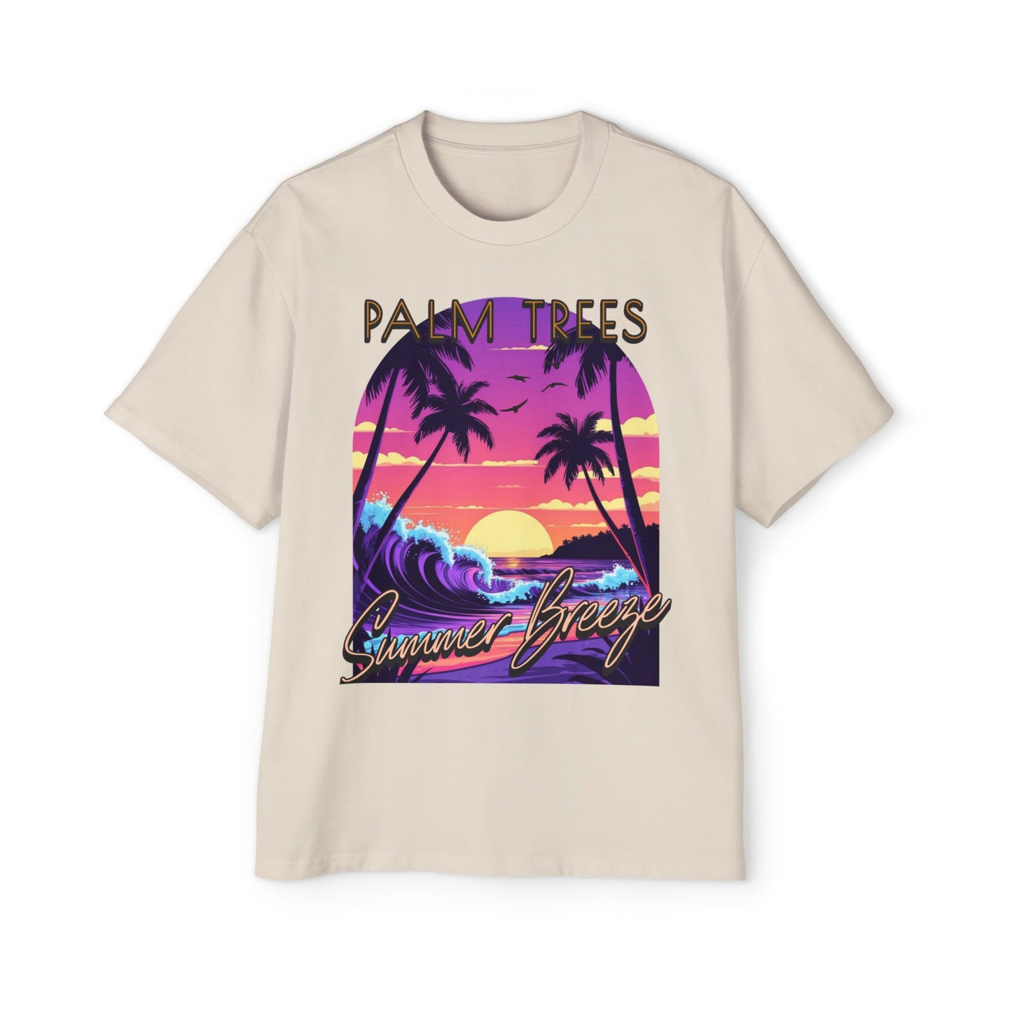 Palm Trees - Men's Graphic Oversized Tee