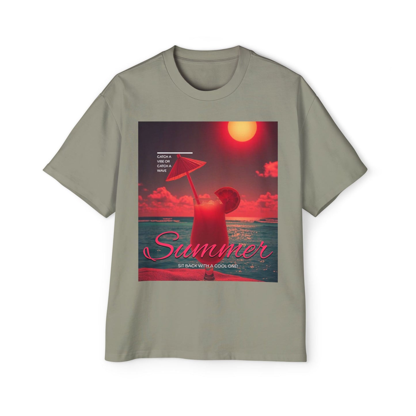 Summer Vibes - Men's Graphic Oversized Tee