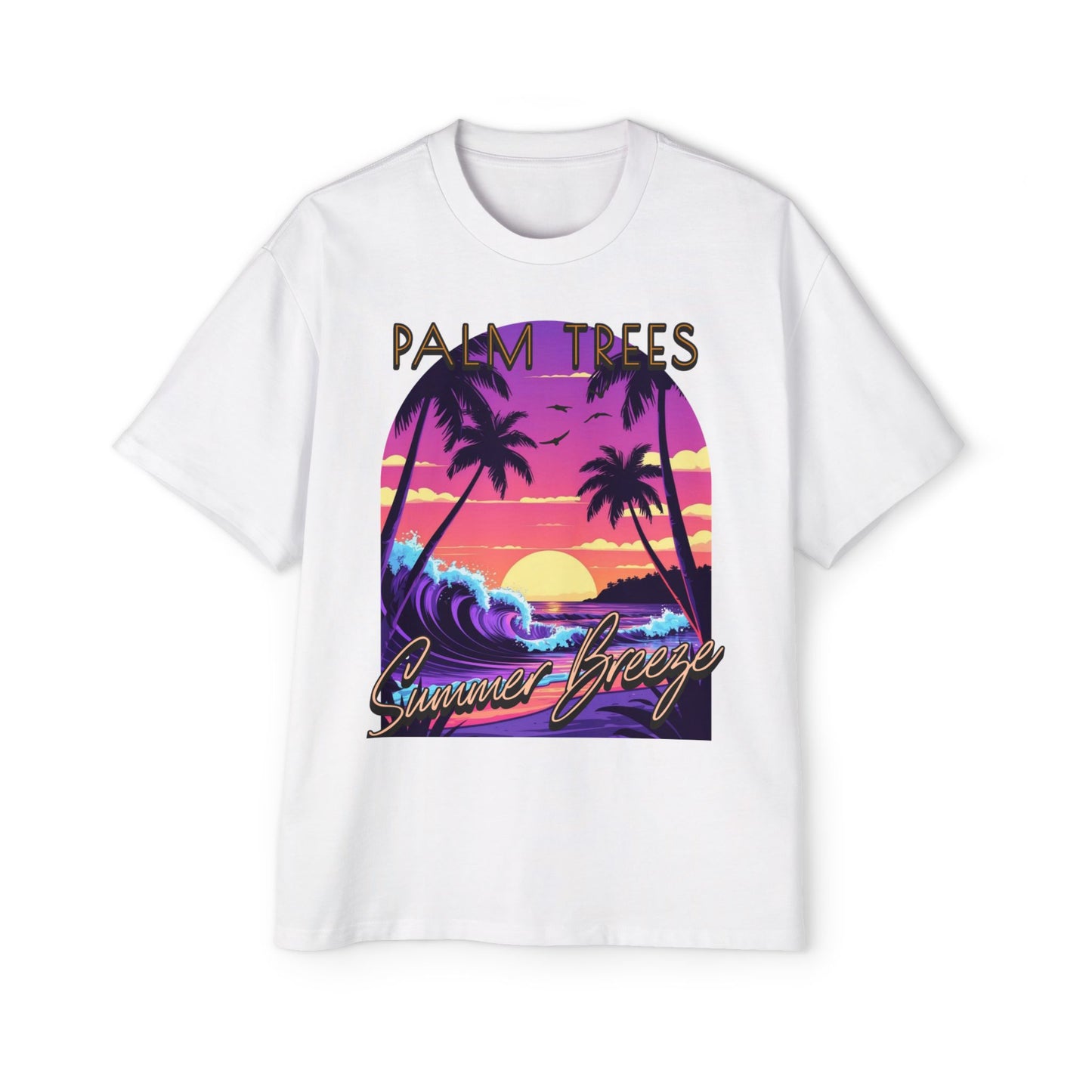 Palm Trees - Men's Graphic Oversized Tee