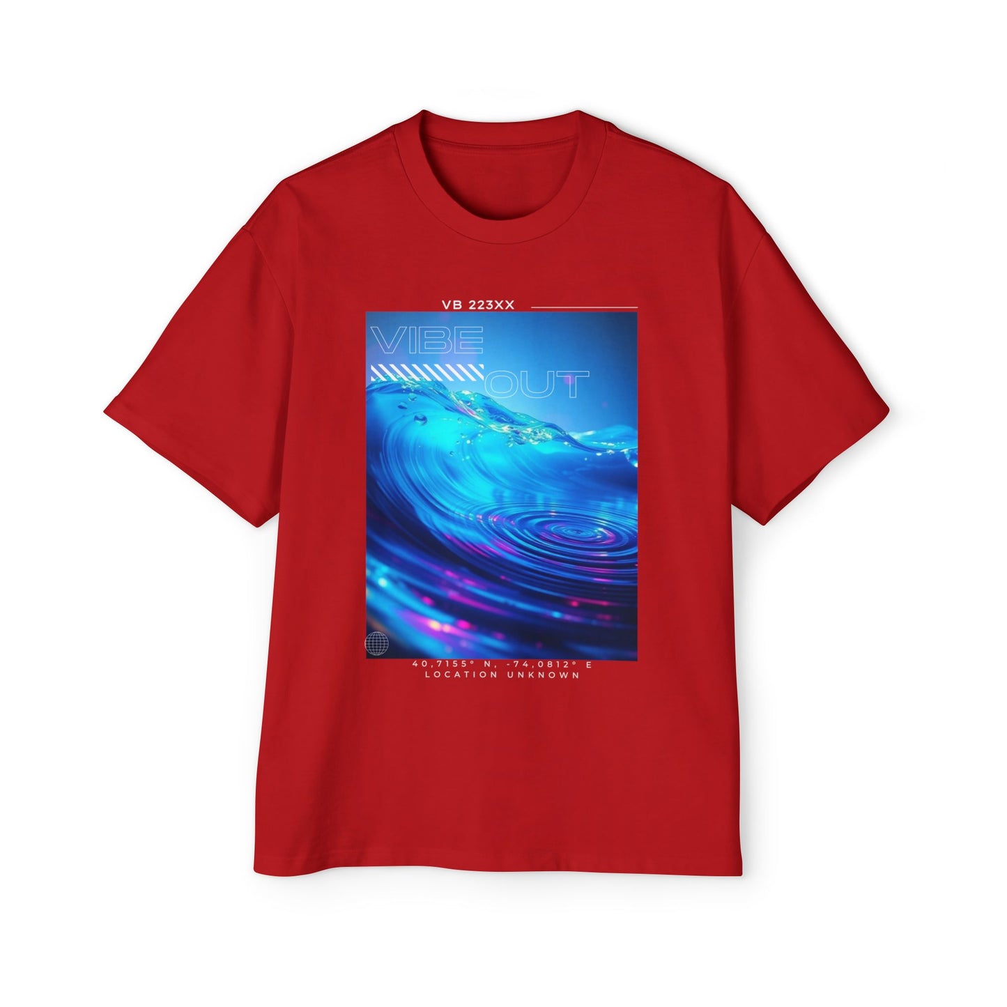 Vibe Out - Men's Graphic Oversized Tee