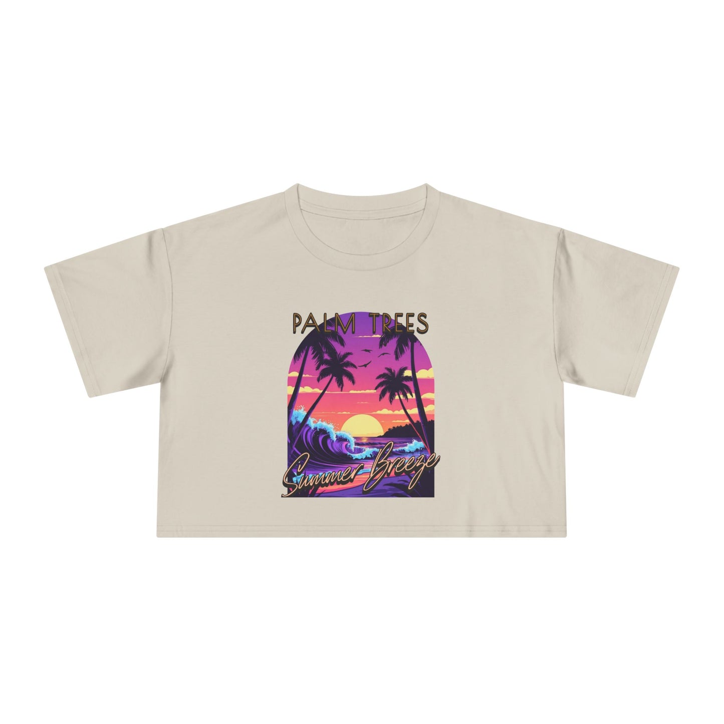 Palm Trees - Women's Crop Tee