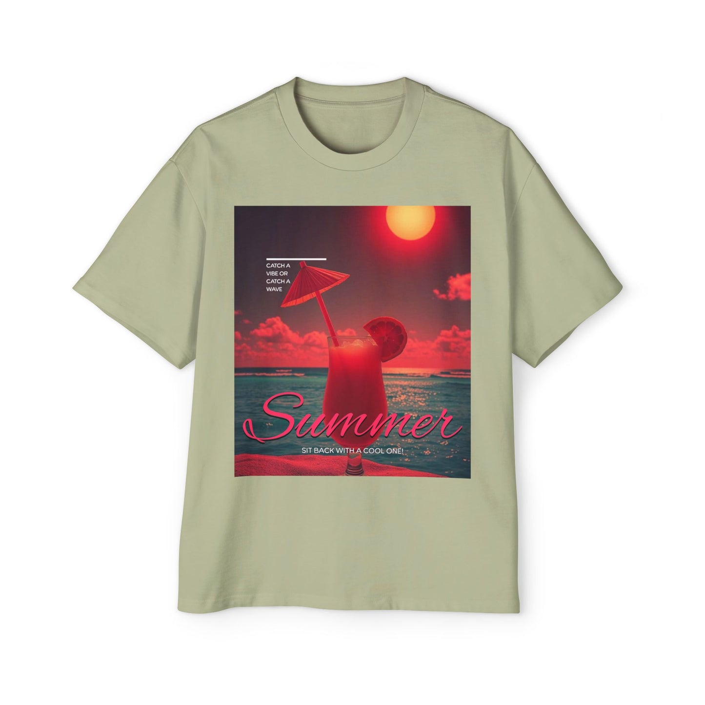 Summer Vibes - Men's Graphic Oversized Tee