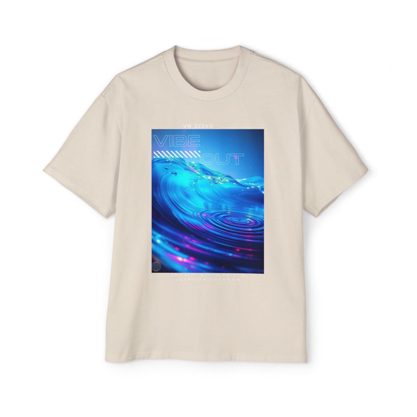 Vibe Out - Men's Graphic Oversized Tee