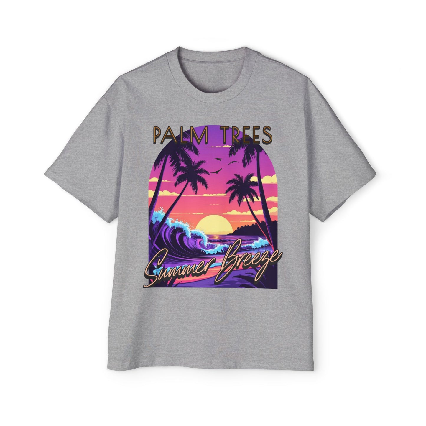 Palm Trees - Men's Graphic Oversized Tee