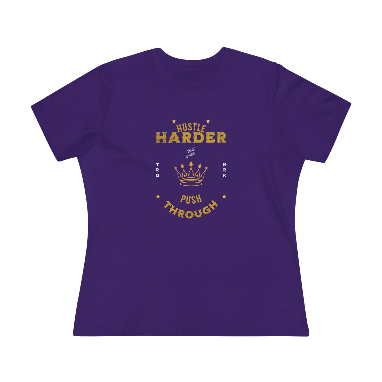 Hustle Harder - Women's Cotton Tee
