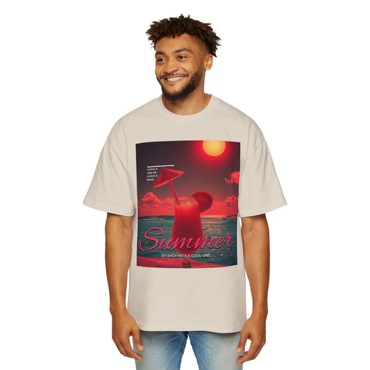 Summer Vibes - Men's Graphic Oversized Tee