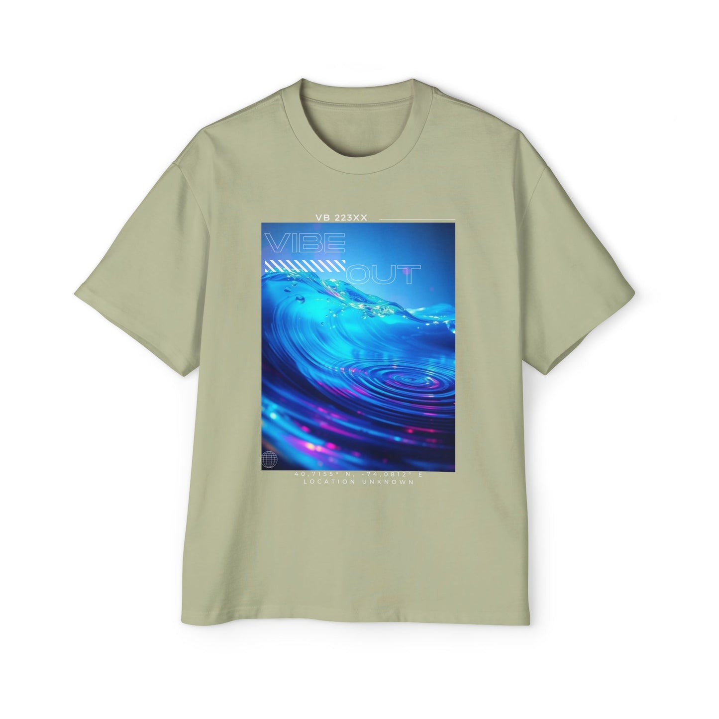 Vibe Out - Men's Graphic Oversized Tee