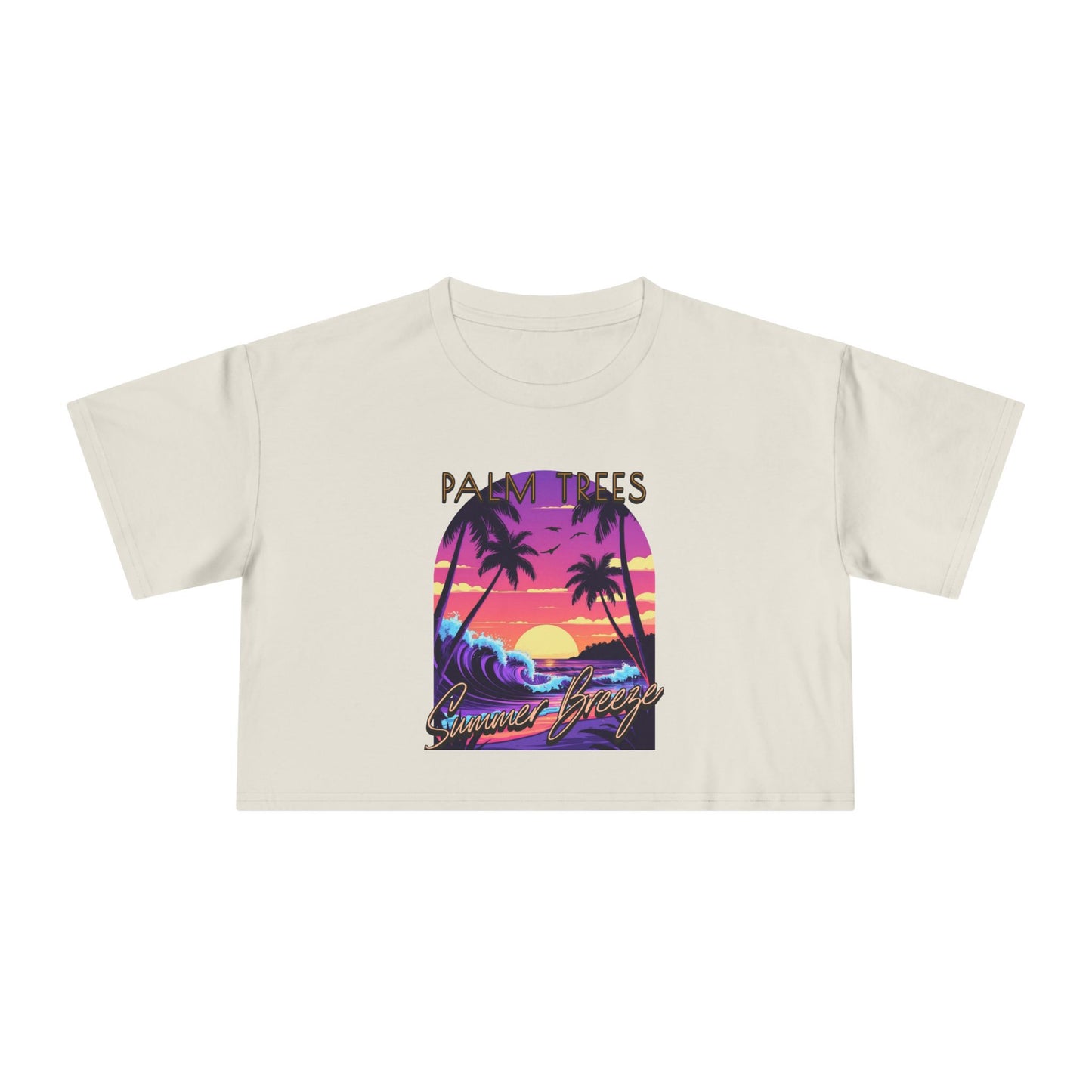 Palm Trees - Women's Crop Tee