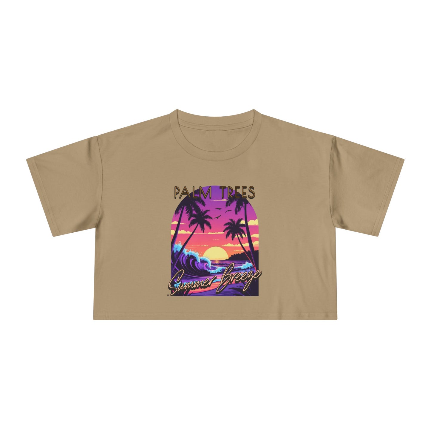 Palm Trees - Women's Crop Tee